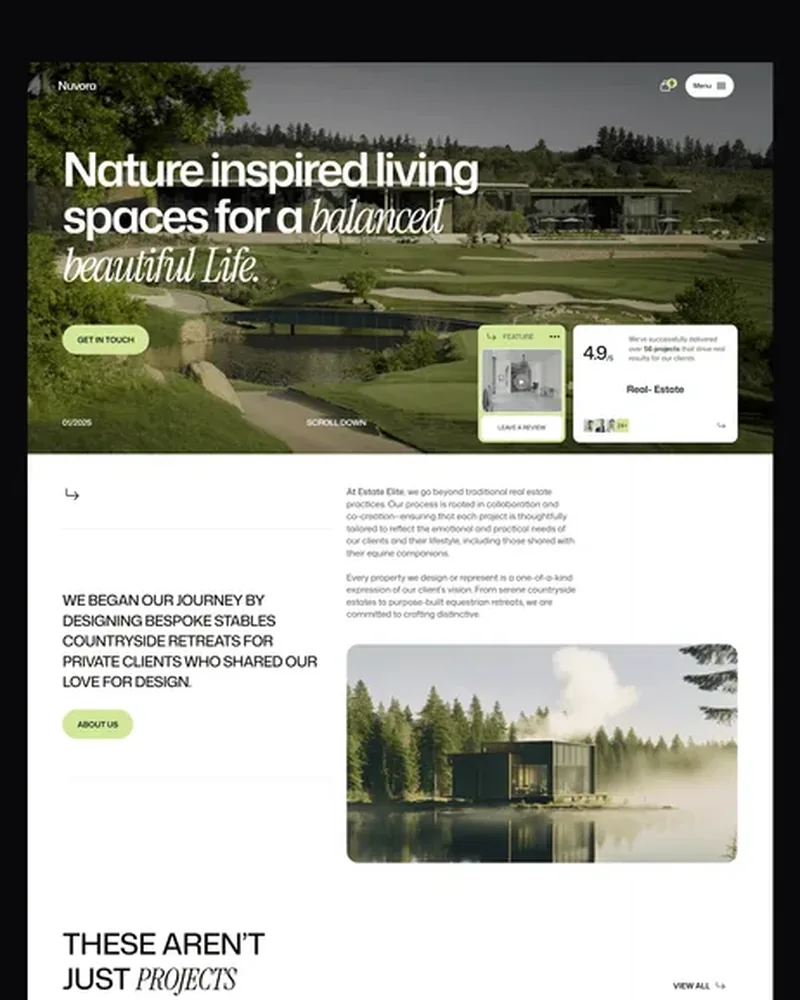Architecture demo — Nuvora home page