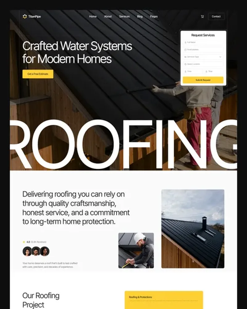 Construction demo — TitanPipe home page