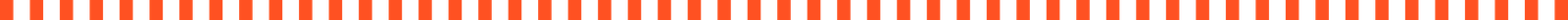 Horizontal sequence of orange rectangular bars evenly spaced on a black background.
